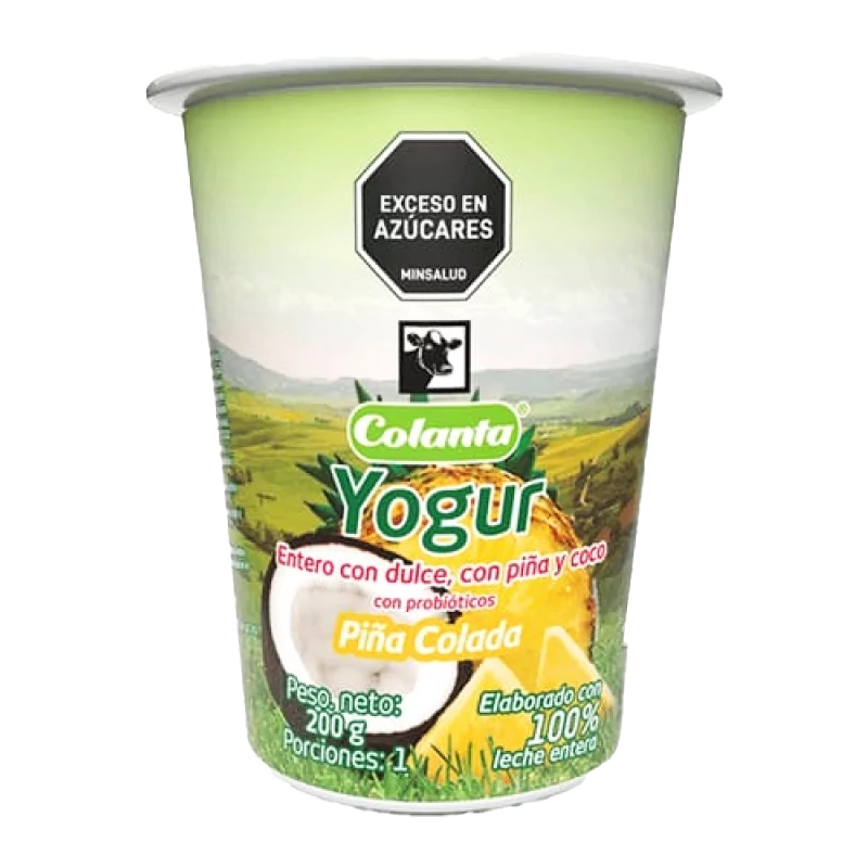 YOGUR COLANTA PINA COLADA X 200GR